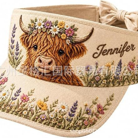 Highland Cow Sun Hat