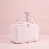 Travel Toiletry Bag Soft-Sided Toiletry Bag with Handles Structured Cosmetic Pouch with Handle for Journeyers, Weekend Trips, Hand Luggage