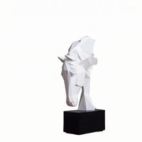 Geometric Horse Figurine Faceted Home Decor Modern for Living Room