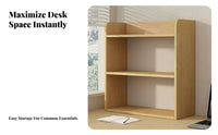 MultiTiered desktop Stand Space-Saving Book Rack Small Footprint for Desk, Kids