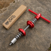 Bike Headset Press CNC Machined Bottom Bracket Press Anodized Headset Installation Tool for Bike Mechanics, Cyclists, Workshop, Home Garage