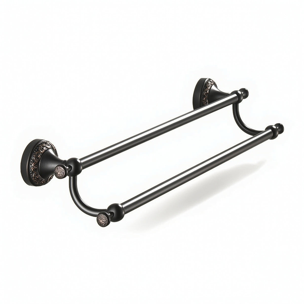 doubleBar Towel Rack Long-Lasting Towel Rack with Dual Rods Sturdy for Bathroom