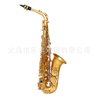 SLADE Alto Saxophone Eb Brass Body White Shell Keys Frosted Finish Gold Premium Set