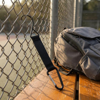 Metal Hardware Backpack Hanging Hook Iron Carabiner Bag Hook Black Carabiner Gear Clip Lightweight