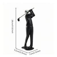 Contemporary Golf Figurine Resin Display Decoration Room Ornament for Office