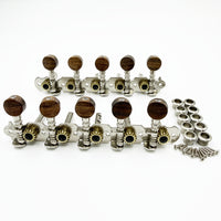 5-Section 10-String Double-Hole Tuning Pegs with Rosewood Handle for Guitar
