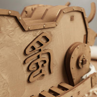 Zhuge Liang Wooden Ox Model Kit Educational Gift for Desktop Decoration