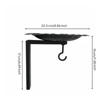 Metal Bird Feeder Decorative Hanging Bird Feeder Weather-Resistant for Yard