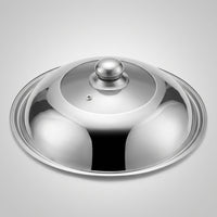 Stainless Steel Pan Lid with Tempered Glass for Home Cooking, Universal Fit Frying Pan Lid and Saucepan Lid, Transparent Wok Lid with Vent