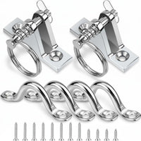 Stainless Steel Boat Cover Hardware Rust Resistant Stainless Steel Bimini Fittings Set Easy Detach Deck Hinge Kit Highly
