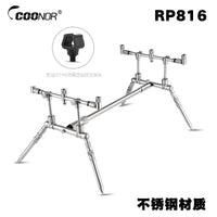 Kuno RP816 Stainless Steel Fishing Rod Holder, Quick-Fold, Three-Head European Style