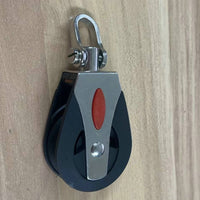 Stainless Steel Nylon Pulley Stainless Steel Swivel Pulley Rustproof Sailing Block for Sailors, Boating, Outdoor, Home Gym