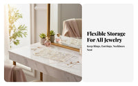 Compartment Jewelry Holder Transparent Clear Acrylic Organizer Tray Divided Earring Accessories Storage Containers for Closet
