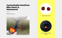 Smart Bike Rear Light, Brake Sensing, Waterproof, APP Control