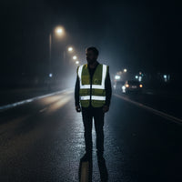 Sleeveless Reflective Safety Vest with Pockets Multi-Pocket Reflective Safety Vest with Zipper Lightweight Skin-Friendly for Construction Workers