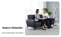 Simple Modern Design 3-Seater Office Sofa Comfortable 3-Seater Waiting Bench Stable Construction Reception Seating Easy to Clean for Visitors, Business Owners, Patients, Airport, Hospital