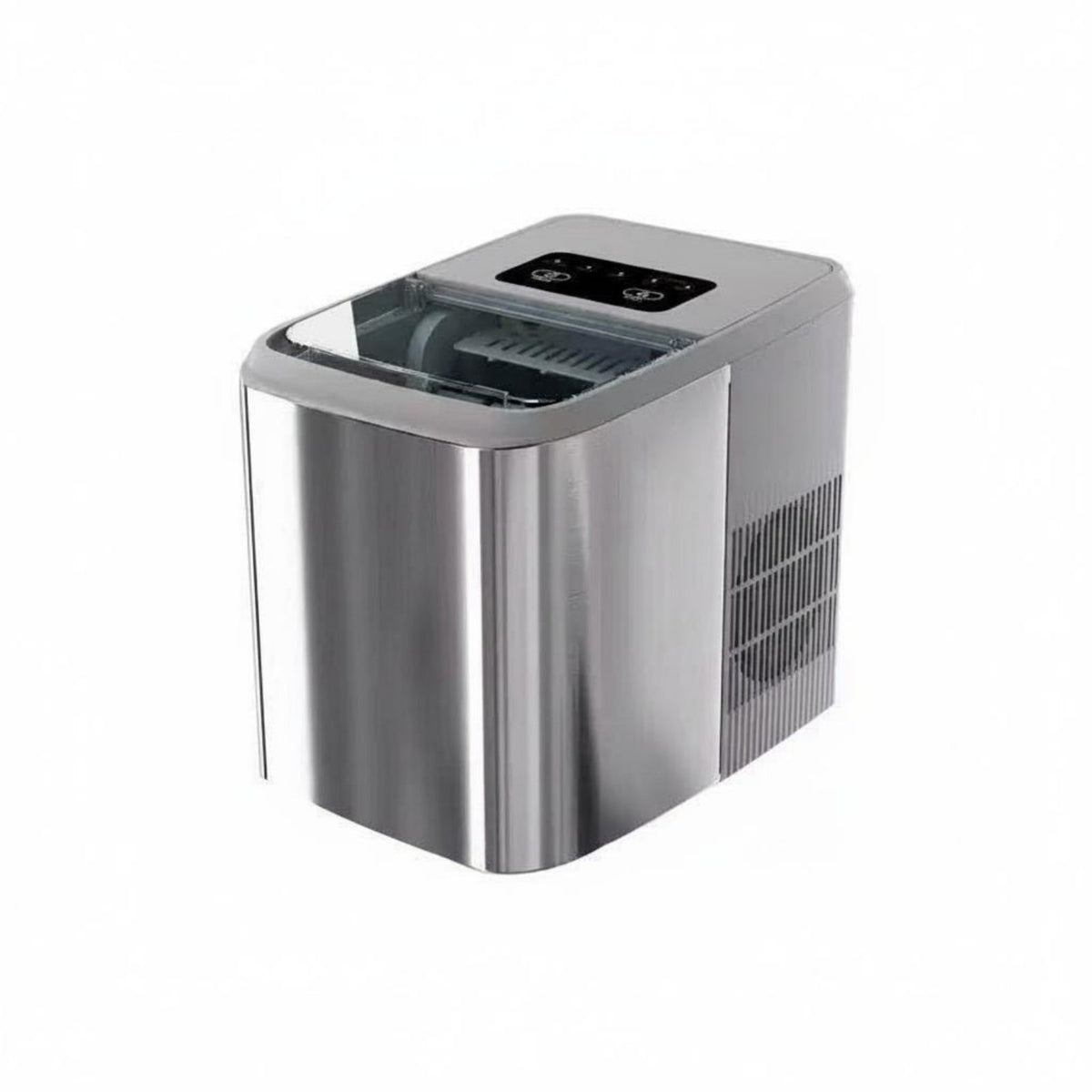 Energy Saving Portable Ice Producer Machine Self-Cleaning Function Countertop Ice Producer Quiet Operation Kitchen Appliance Transparent Window for Office