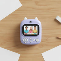 Kids Instant Camera Portable Twin Lens Print Camera Thermal Printing for Gift