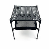 Compact Camping Table with Mesh Layer Quick Setup Foldable Camping Table Long-Lasting Furniture Stable for Campers, Hikers, Picnics
