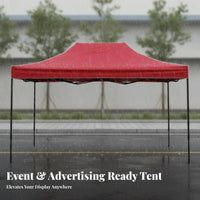 Advertising Gazebo Foldable Deployable up Canopy Tent Waterproof Instant-Setup Canopy for Street Vendors, Businesses, Business Shows, Carport