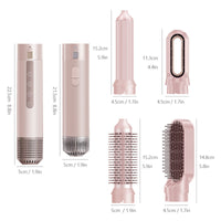 5-in-1 High-Speed Hot Air Styling Brush with Auto Curling, US Plug