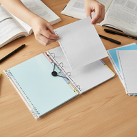 B5/A4/A5 Thickened Detachable Metal Clip Loose-Leaf Notebook for Students