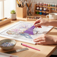 Gem Painting Release Paper Reusable Double-Sided Nonstick Cover Sheet for Craft Table