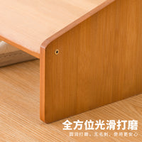 Under-Desk Footrest Stool, Bamboo, Modern Minimalist, Non-Folding