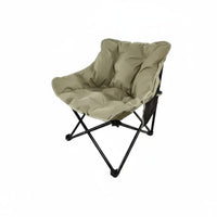 Foldable Design Padded Moon Chair Full Head and Neck Support High Back Moon Chair Ergonomic Adjustable Outdoor Lounger Stable Wide Base for Fishing