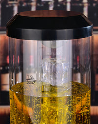 酒吧专用酒炮扎啤炮3升白色酒炮桶创意发光商用啤酒桶网红可乐桶