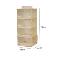 Hanging Closet Organizer Bag Space Saving Mesh Closet Organizer Collapsible