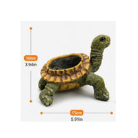 Turtle Planter Resin Planter with Shell Cavity Functional for Plant Lovers