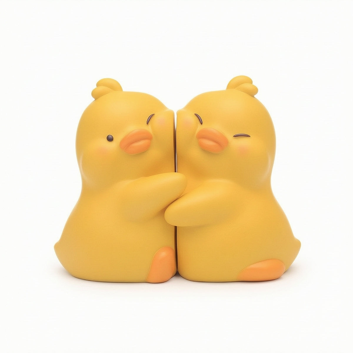 Duck Bookends Scratch-Resistant Resin Bookends Functional Book Ends for Children's Room, Dorm Desk, Reading Corner