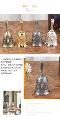 Nordic Style Retro Metal Hand Bell for Restaurant or Bar