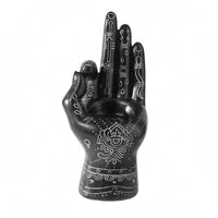 Hand Candle Holder Mystical Eye Motifs Tealight Holder Textured Surface