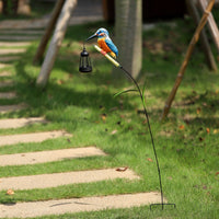 Hummingbird Garden Lantern Colorful Solar Hummingbird Lantern Staked
