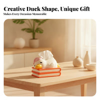 Cute Avian-Shaped Tissue Box Duck-Shaped Holder Easy to Home Decor for Desk