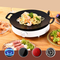 Korean BBQ Plate Portable Korean BBQ Grill Pan Non-Stick Barbecue Pan Easy to Clean Nonstick Stovetop Grill Oil Draining Design