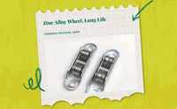 Synthetic alloy opening wheel, Sliding Door Pulley, Replacement, High load capacity, effortless sliding, noise reduction