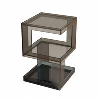 Rippled C-Shaped Table Multi-Functional Household Furniture Modern Aesthetic