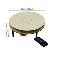 Hands-on Rotating Platform with Wireless Control Reversible DIY Rotating Platform 360-Degree Educational Model Smooth for Students