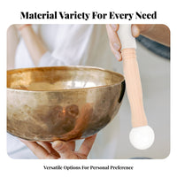 Singing Bowl Mallet Sound Bowl Resonance Striker for Sound Healing Energy Cleansing Tools