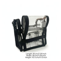 Easy to Clean Cosmetic Case with Compartments Structured Transparent Cosmetic Bag Portable Clear Makeup Bag Versatile for Commuters