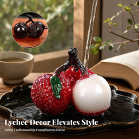 Lychee Tea Pet Decorative Branch Fruit Decor Collectible