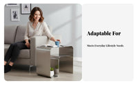 C-Shaped Accent Table Luxury Aesthetic C-Shaped Couch Desk Space-Saving