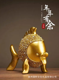 年年有余乔迁之喜金鱼摆件客厅家居电视柜酒柜装饰品高端大气礼品