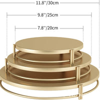 Gold Wedding Dessert Stand and Fruit Plate Set