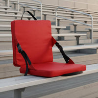 Portable Chair with Backrest Compact Folding Seat Cushion Lightweight Foldable stadiums Cushion for Camping