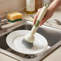 Soap Dispensing Dish Brush Multipurpose Liquid Dispensing Cleaning Brush