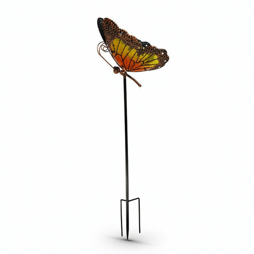 Butterfly Garden Stake with Solar Light Metal Butterfly Garden Stake Cutout